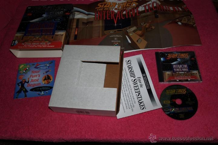 Videojuegos y consolas: MAC STAR TREK THE NEXT GENERATION INTERACTIVE TECHNICAL MANUAL BIG BOX VERY GOOD CONDITION. - Foto 1