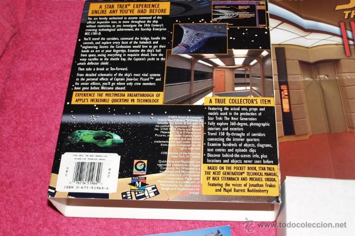 Videojuegos y consolas: MAC STAR TREK THE NEXT GENERATION INTERACTIVE TECHNICAL MANUAL BIG BOX VERY GOOD CONDITION. - Foto 2