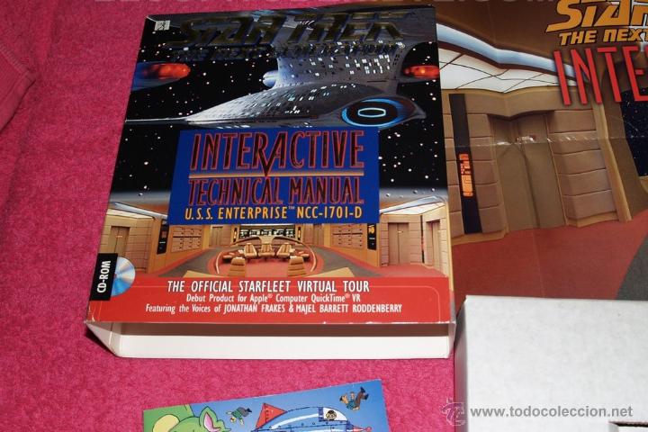 Videojuegos y consolas: MAC STAR TREK THE NEXT GENERATION INTERACTIVE TECHNICAL MANUAL BIG BOX VERY GOOD CONDITION. - Foto 3