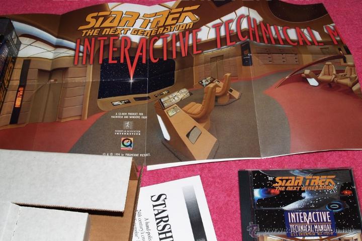Videojuegos y consolas: MAC STAR TREK THE NEXT GENERATION INTERACTIVE TECHNICAL MANUAL BIG BOX VERY GOOD CONDITION. - Foto 4