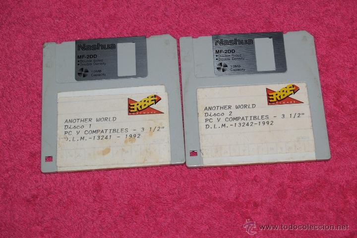 Videojuegos y consolas: PC DISK 3,5&acute; ANOTHER WORLD VERSI&Oacute;N ESPA&Ntilde;OLA BY ERBE 1992 SOLO DISCOS - Foto 1