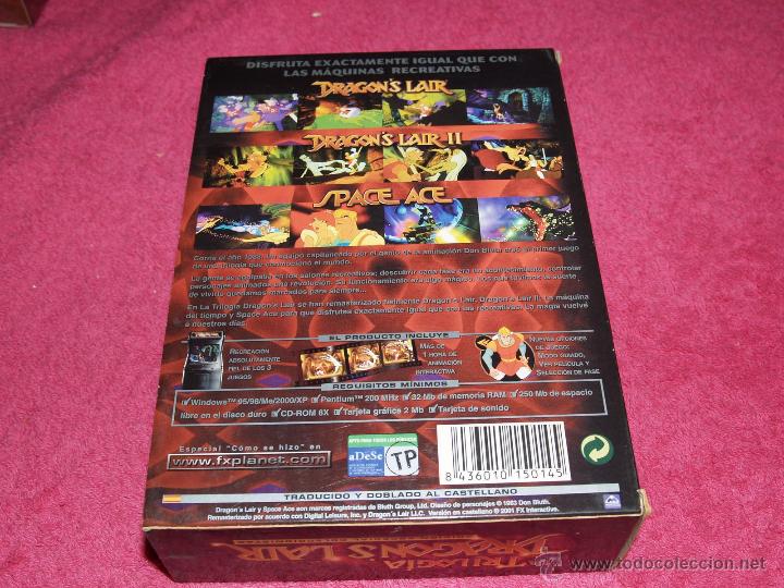 Videojuegos y consolas: PC LA TRILOGIA DRAGON&acute;S LAIR VERSI&Oacute;N ESPA&Ntilde;OLA BY FX COMO NUEVO - Foto 3