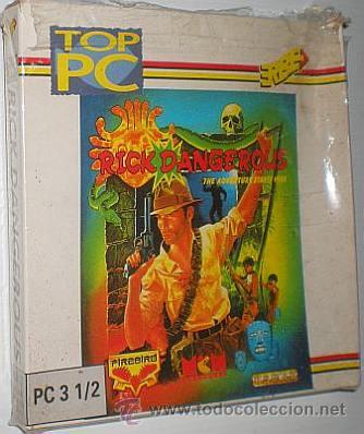 Videojuegos y consolas: Rick Dangerous [Core Design / US Gold / Firebird] [1990] Top PC [MCM/Erbe Sofware] [PC 3 1/2] IBM - Foto 1