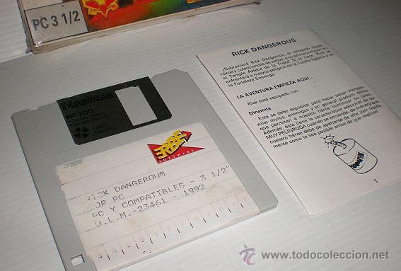 Videojuegos y consolas: Rick Dangerous [Core Design / US Gold / Firebird] [1990] Top PC [MCM/Erbe Sofware] [PC 3 1/2] IBM - Foto 4