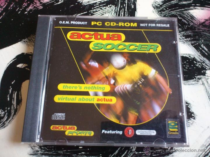 Videojuegos y consolas: ACTUA SOCCER - PC CD ROM - VIDEOJUEGO - 1995 - Foto 1