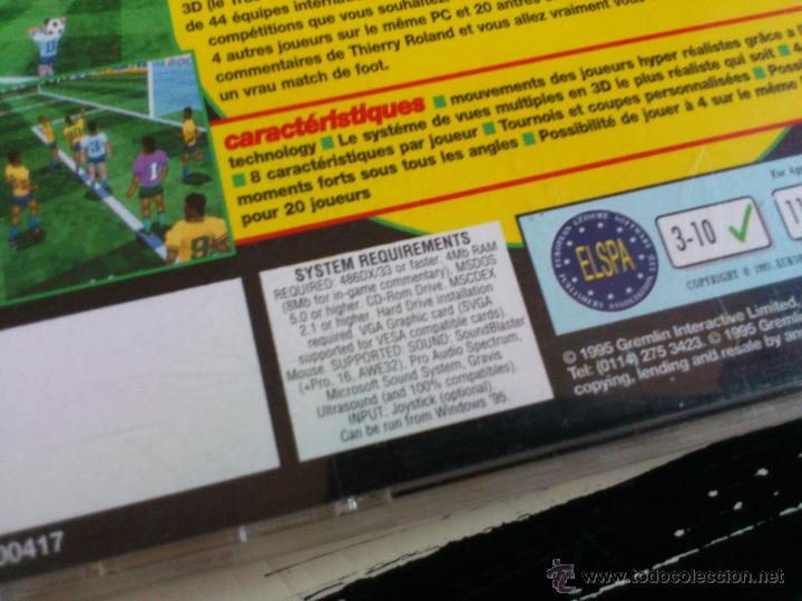 Videojuegos y consolas: ACTUA SOCCER - PC CD ROM - VIDEOJUEGO - 1995 - Foto 3