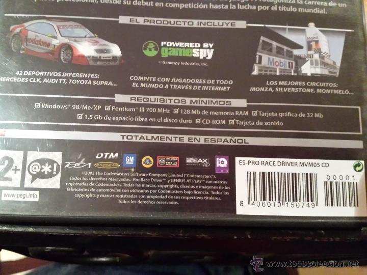 Videojuegos y consolas: JUEGO PC PRO RACER DRIVER - Foto 3
