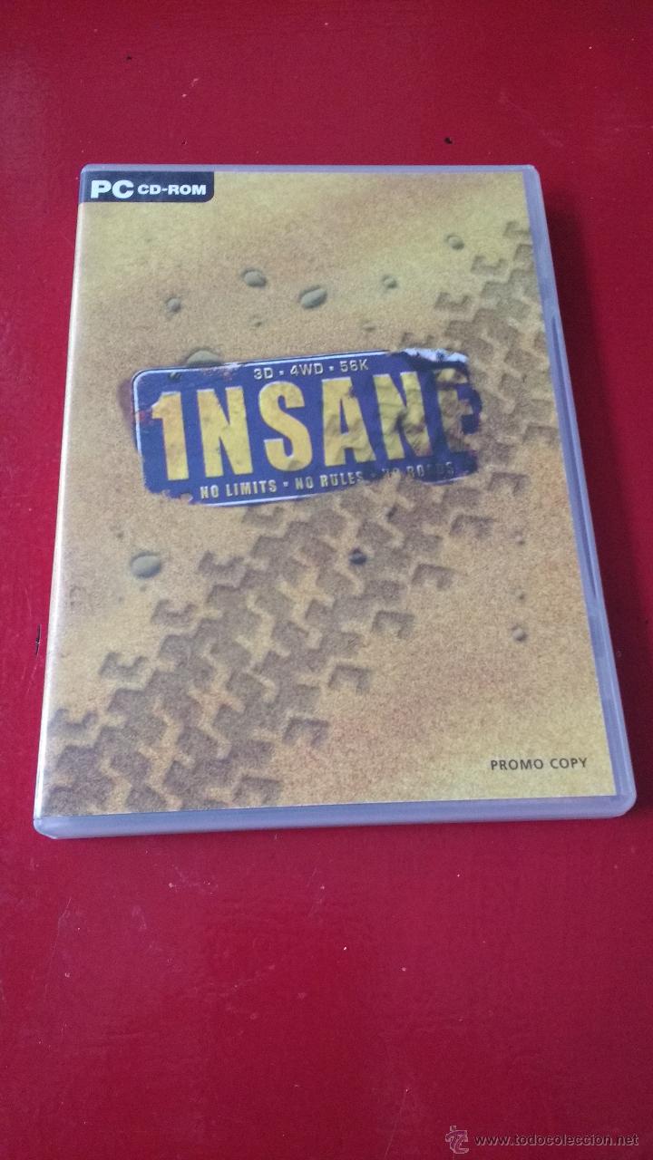Videojuegos y consolas: PC cd-rom Insane 1nsane versi&oacute;n promo not for resale Codemasters con manual - Foto 1