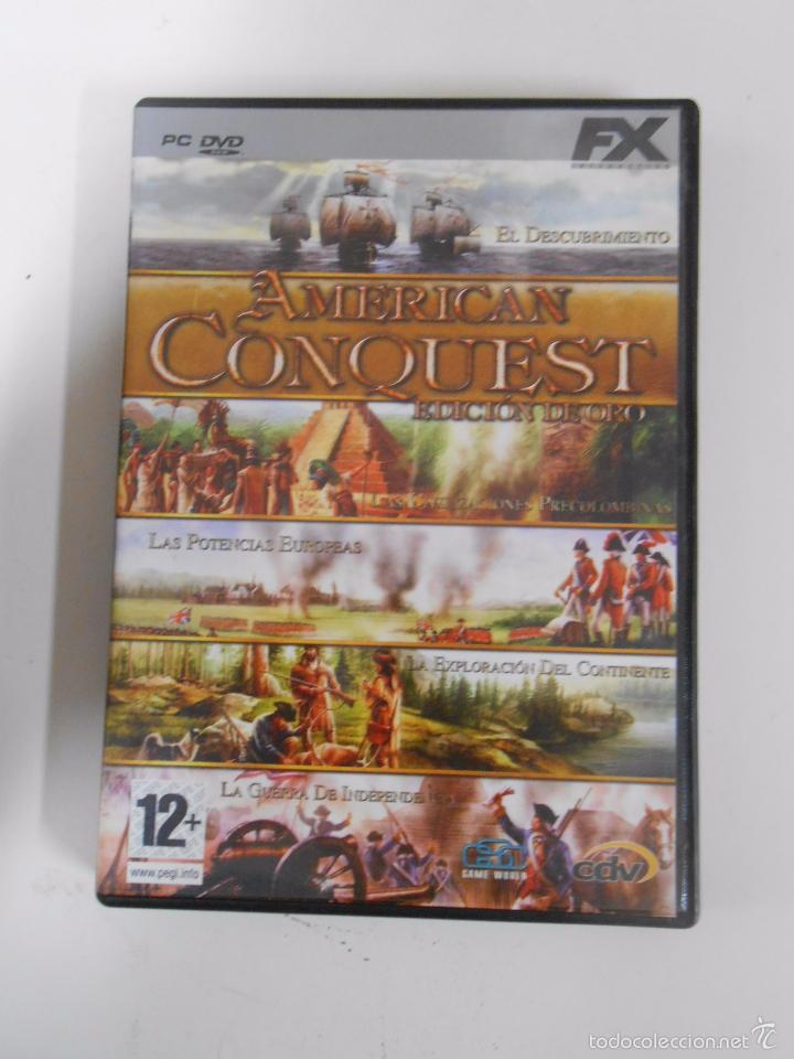 Videojuegos y consolas: AMERICAN CONQUEST FX INTERACTIVE. PC DVD. EDICIONES DE ORO. TDKV6 - Foto 1