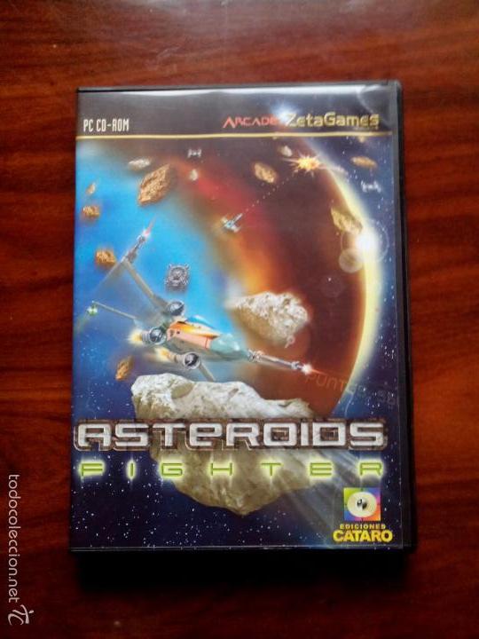 Videojuegos y consolas: JUEGO PC, CD - ROM, ASTEROIOS, FIGHTER, EDICIONES CATARO,  ARCADE. - Foto 1