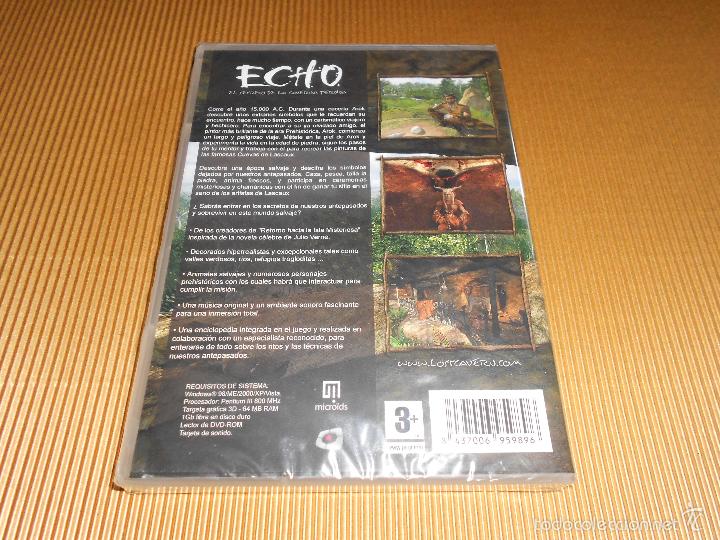Videojuegos y consolas: ECHO ( EL SECRETO DE LA CAVERNA PERDIDA ) - PC DVD ROM - NUEVO Y PRECINTADO - MICROIDS - Foto 2