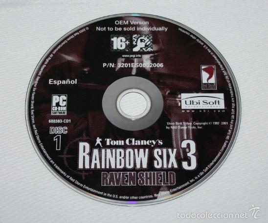 Videojuegos y consolas: VIDEO JUEGO PC, RAINBOW SIX 3 RAVEN SHIELD, DISC 1 - Foto 1