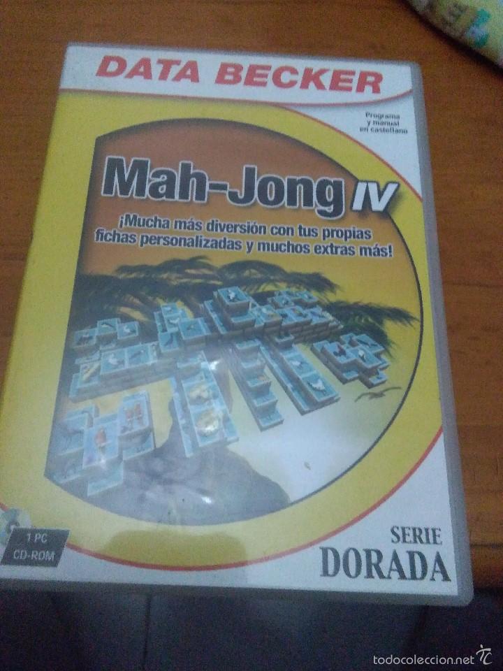 Videojuegos y consolas: DATA BECKER. MAH - JONG IV. PROGRAMA Y MANUAL EN CASTELLANO. - Foto 1