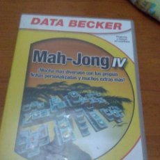 Videojuegos y Consolas: DATA BECKER. MAH - JONG IV. PROGRAMA Y MANUAL EN CASTELLANO. . Lote 60661563