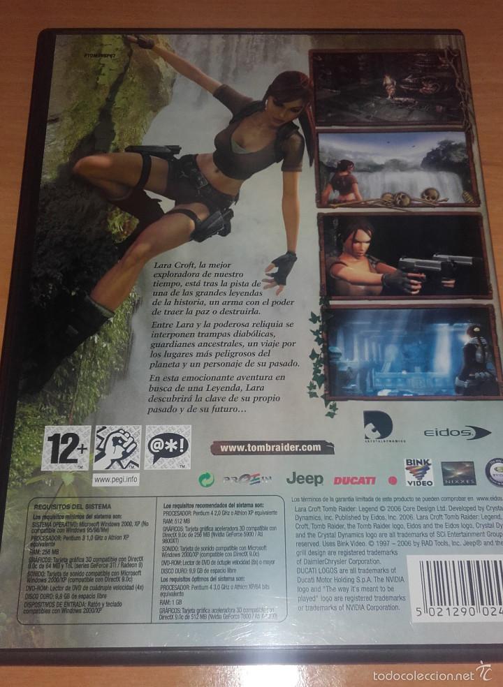 Videojuegos y consolas: JUEGO PC LARA CROFT TOMB RAIDER LEGEND - Foto 2