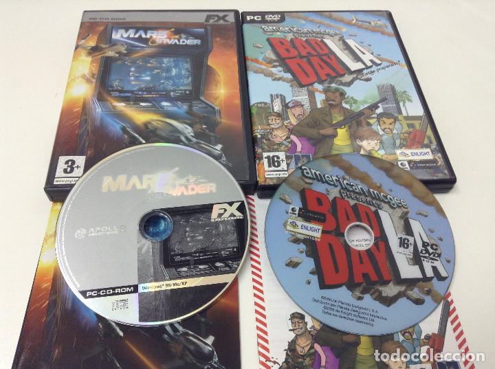 Videojuegos y consolas: PACK-LOTE JUEGOS PC . MARS INVADER + BAD DAY - Foto 1
