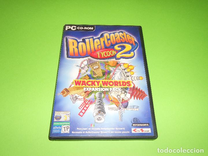 Videojuegos y consolas: ROLLERCOASTER TYCOON 2 (WACKY WORLDS ) - PC CD-ROM - EXPANSION PACK - INFOGRAMES - Foto 2