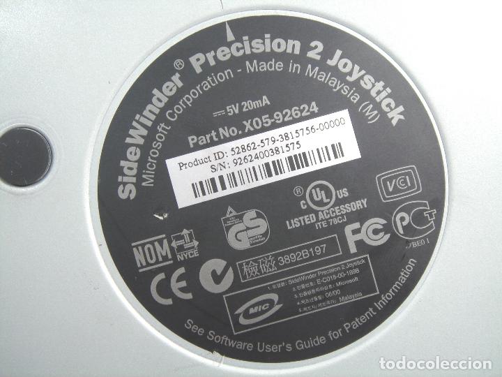 Videojuegos y consolas: JOYSTICK - MICROSOFT SLIDE WINDER PRECISION 2- - USB - CONTROL MANDO PC - Foto 7