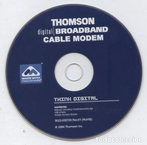 Videojuegos y consolas: CD-ROM Thomson Broadband Cable Modem, a&ntilde;o 2004 - Foto 1