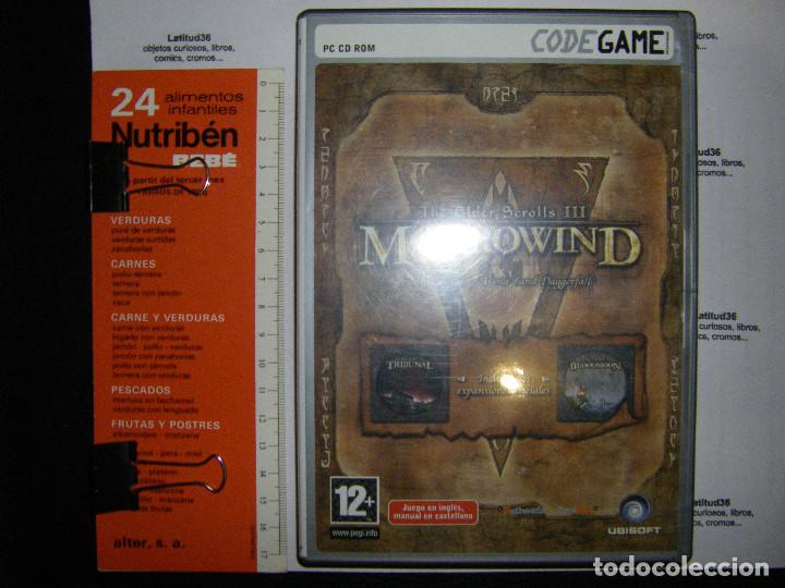 Videojuegos y consolas: THE ELDER SCROLLS III MORROWIND + EXP TRIBUNAL Y BLOODMON. pc - Foto 1