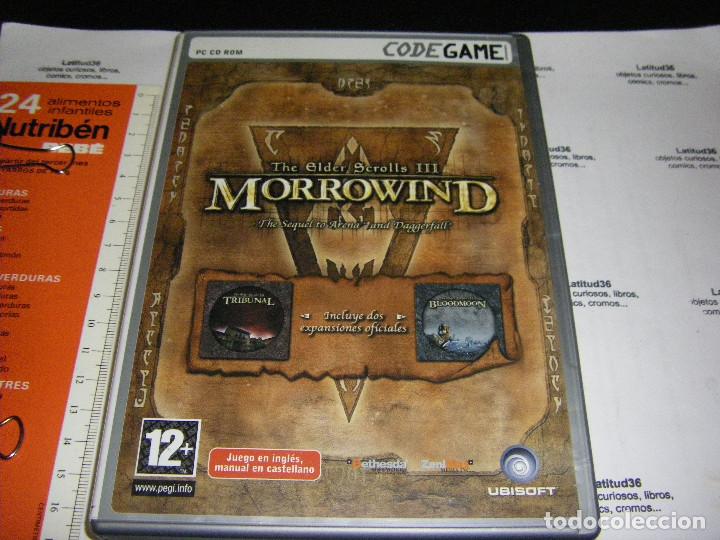 Videojuegos y consolas: THE ELDER SCROLLS III MORROWIND + EXP TRIBUNAL Y BLOODMON. pc - Foto 2