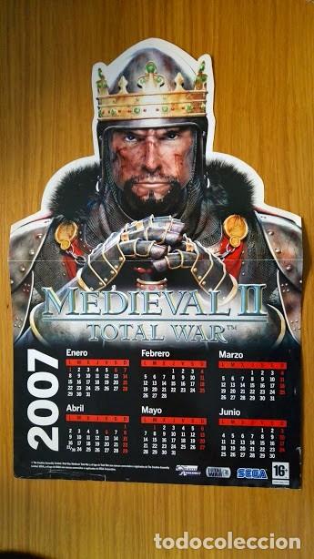 Videojuegos y consolas: P&oacute;ster-Calendario 2007 MEDIEVAL II TOTAL WAR - Foto 1