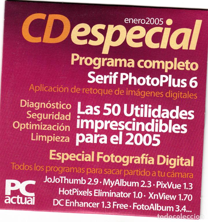 Videojuegos y consolas: CD-ROM DE LA REVISTA PC ACTUAL,CD ESPECIAL 92. ENERO 2005. PROGRAMAS COMPLETOS. - Foto 1