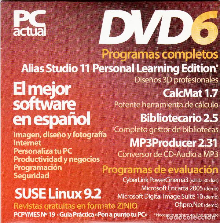 Videojuegos y consolas: CD-ROM DE LA REVISTA PC ACTUAL, DVD6. PROGRAMAS COMPLETOS. - Foto 1