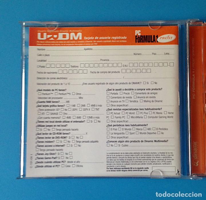 Videojuegos y consolas: PC FORMULA 1 PROST - CD ROM - CASTELLANO - DINAMIC 1999 - VIDEOJUEGO - Foto 2