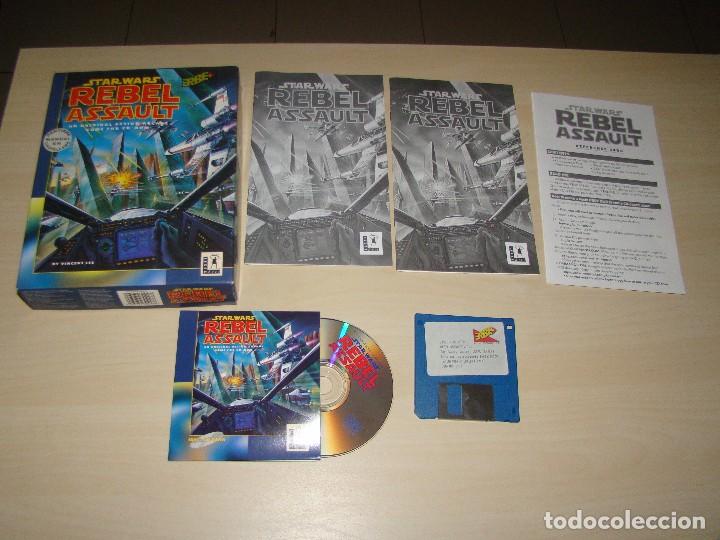 Videojuegos y consolas: STAR WARS - REBEL ASSAULT - Caja grande - Foto 1