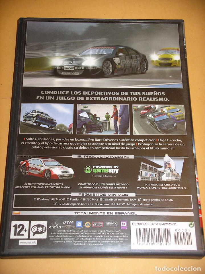 Videojuegos y consolas: Pro Race Driver, con 2 CDs, juego PC CD Rom,. ercom - Foto 2