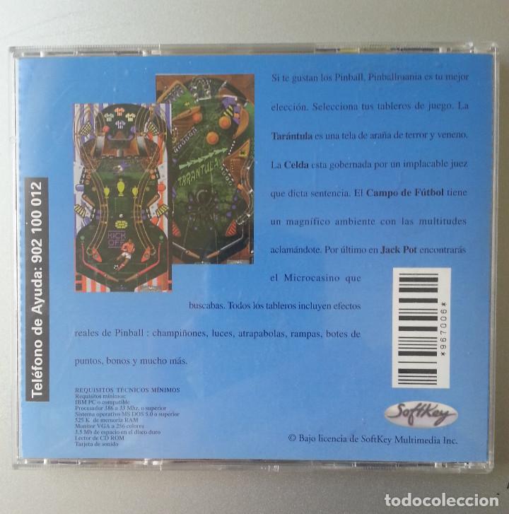 Videojuegos y consolas: PINBALL MANIA CD-ROM PARA PC SOFTKEY 1997 - Foto 2