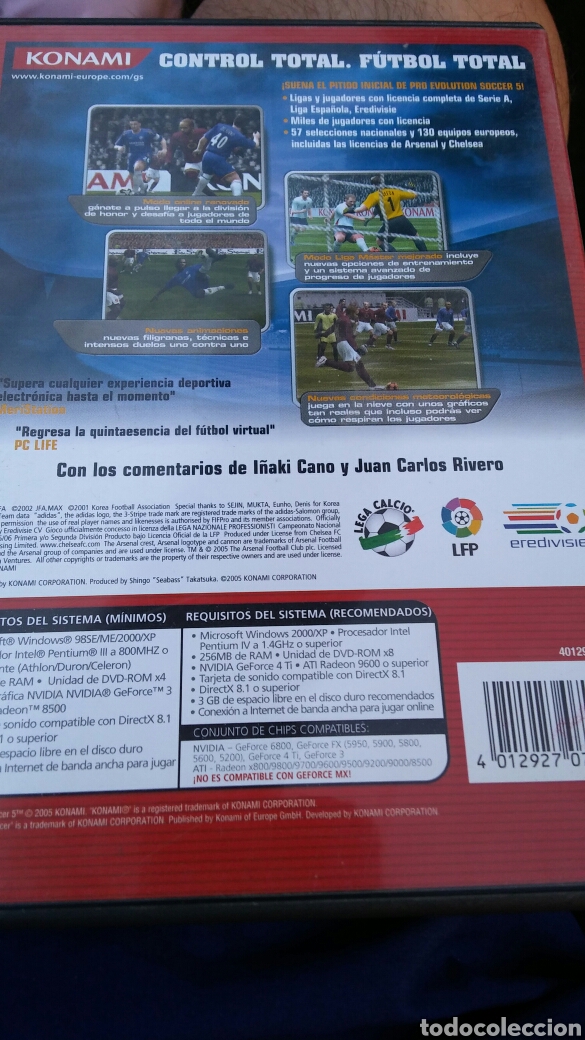 Videojuegos y consolas: Juego PC DVD pro evolution soccer 5 - Foto 2