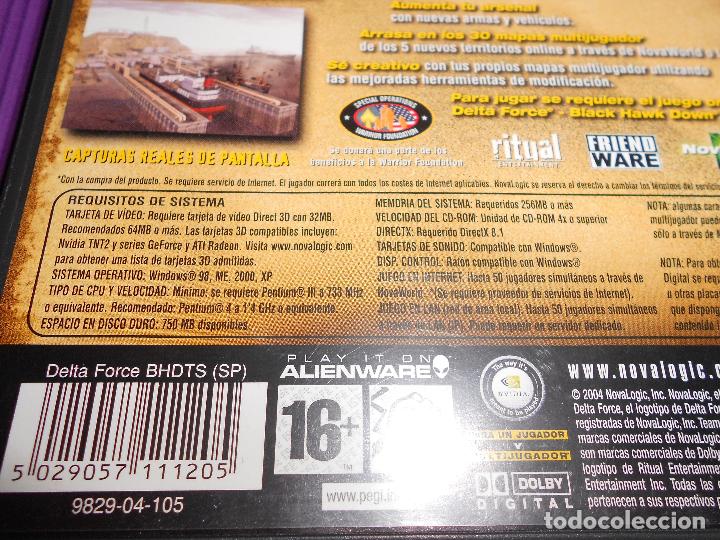 Videojuegos y consolas: DELTA FORCE ( BLACK HAWK DOWN - TEAM SABRE ) - PC CD-ROM - NOVALOGIC - EXPANSION OFICIAL - Foto 4