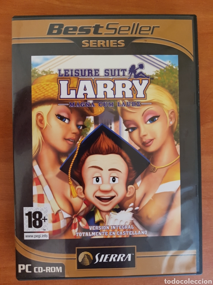 Videojuegos y consolas: PC CD-ROM LEISURE SUIT LARRY 4 DISCOS CASTELLANO - Foto 1