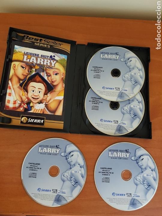 Videojuegos y consolas: PC CD-ROM LEISURE SUIT LARRY 4 DISCOS CASTELLANO - Foto 2