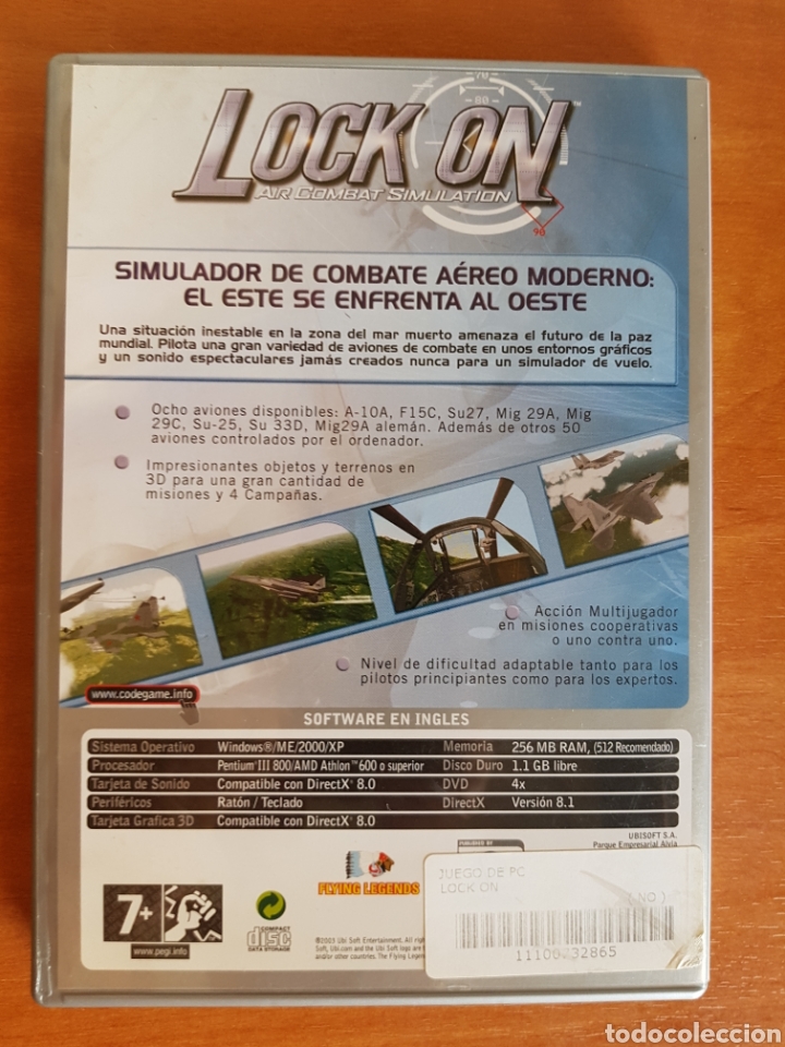 Videojuegos y consolas: JUEGO PC CD-ROM LOCK ON AIR COMBAT SIMULATION CON MANUAL CASTELLANO - Foto 2