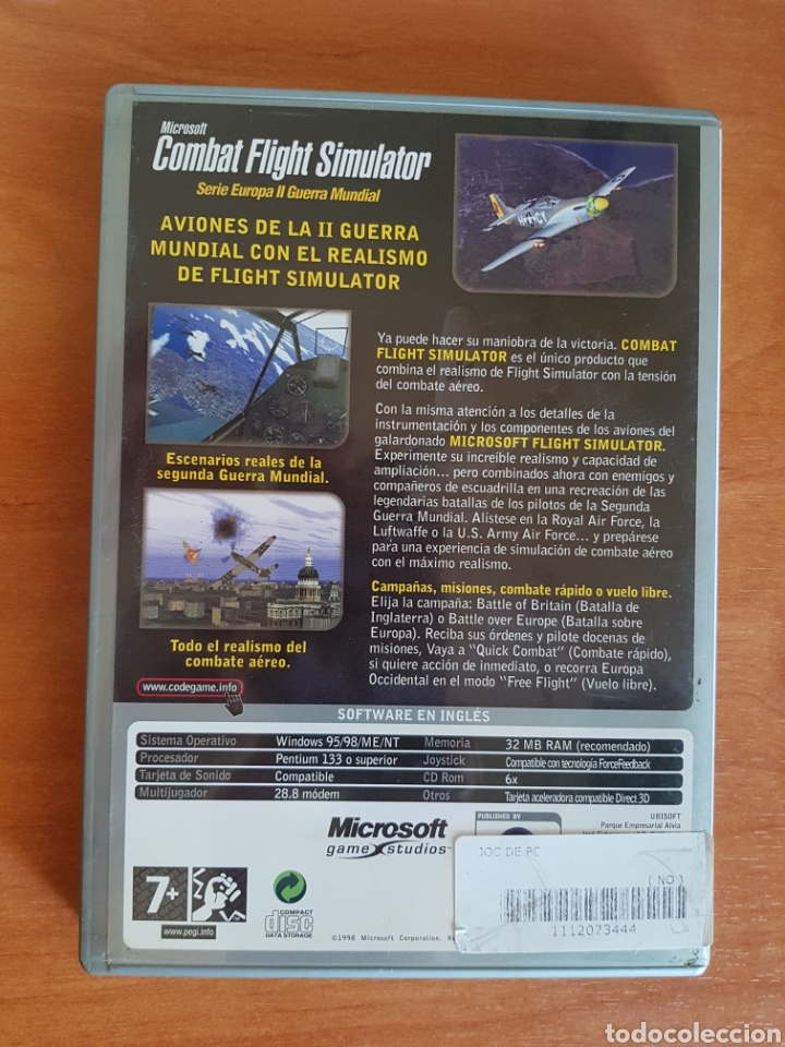 Videojuegos y consolas: PC CD-ROM COMBAT FLIGHT SIMULATOR CASTELLANO - Foto 2