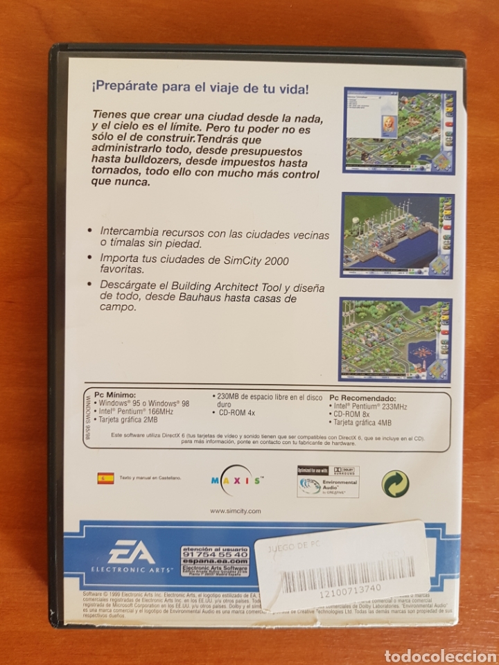 Videojuegos y consolas: JUEGO PC CD-ROM SIMCITY 3000 CASTELLANO - Foto 2