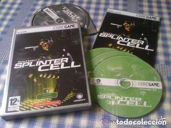 Videojuegos y consolas: Splinter Cell Juego para PC CD DVD Ordenador Codegame Versi&oacute;n Espa&ntilde;ola - Foto 1