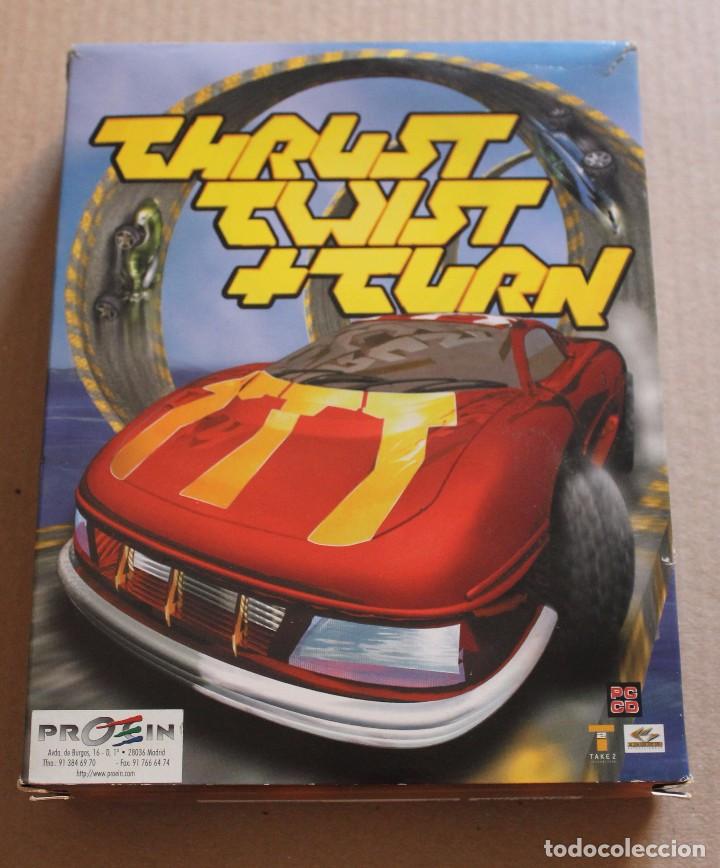Videojuegos y consolas: THRUST TWIST + TURN PC BOX CAJA CARTON - Foto 1