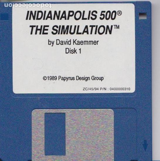 Videojuegos y consolas: Indianapolis 500: The Simulation ( PC, 1989 ) - Foto 1