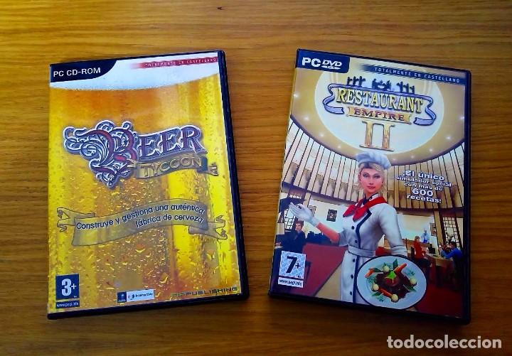 Videojuegos y consolas: 2x1 BEER TYCOON y RESTAURANT EMPIRE II PC Versiones espa&ntilde;olas - Foto 1