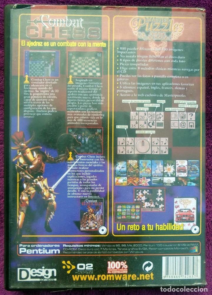 Videojuegos y consolas: Lote de Juegos de PC: Combat Chess y Master Puzzles (1997) - Foto 2