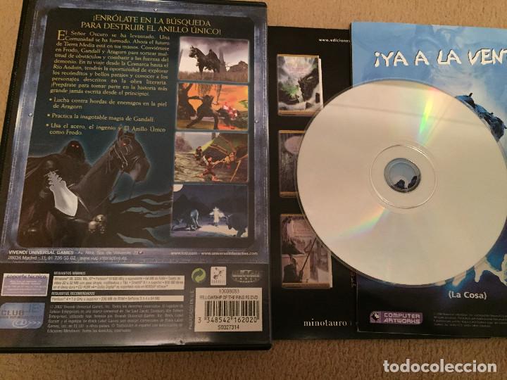Videojuegos y consolas: EL SE&Ntilde;OR DE LOS ANILLOS LA COMUNIDAD DEL ANILLO PC CD ROM - Foto 2