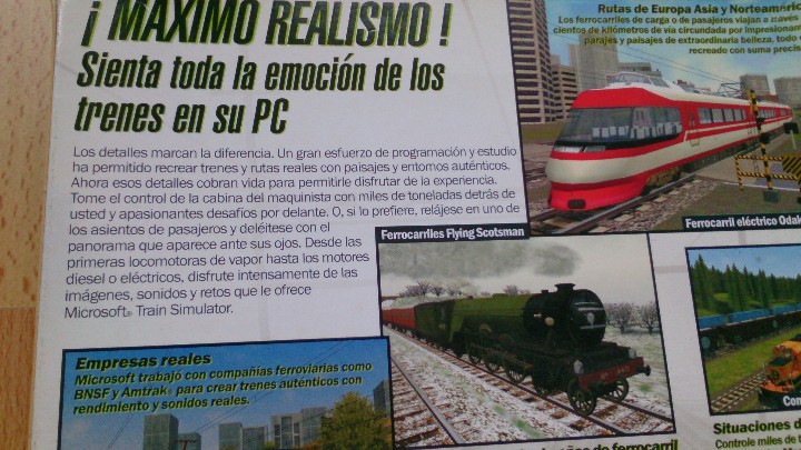 Videojuegos y consolas: Juego PC Microsoft Train Simulator Simulador Tren a&ntilde;o 2001 - Foto 3