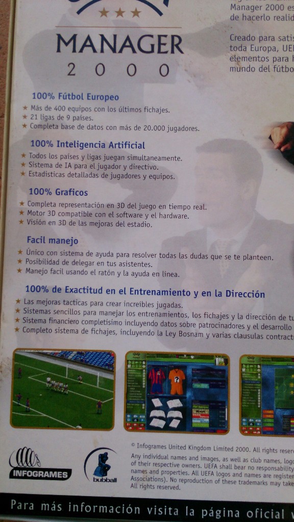 Videojuegos y consolas: Juego PC UEFA Manager 2000 - Foto 3