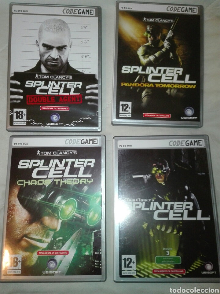 Videojuegos y consolas: JUEGOS PARA PC. SPLINTER CELL. PACK 4 CD. Para PC. - Foto 1