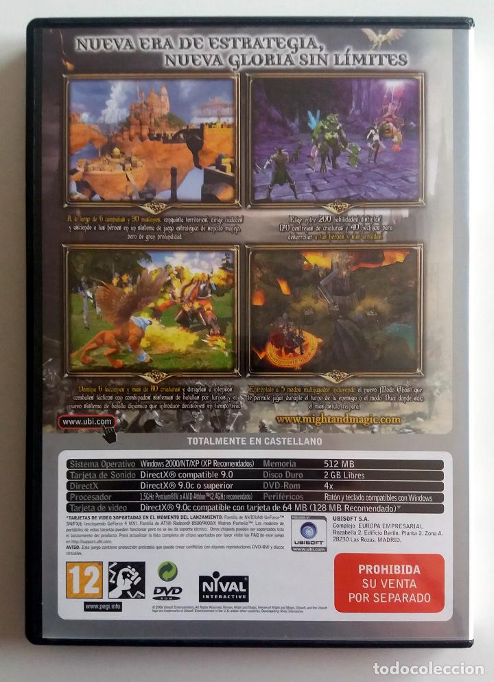 Videojuegos y consolas: HEROES OF MIGHT & MAGIC V &bull; PC DVD-ROM (Como nuevo) - Foto 3