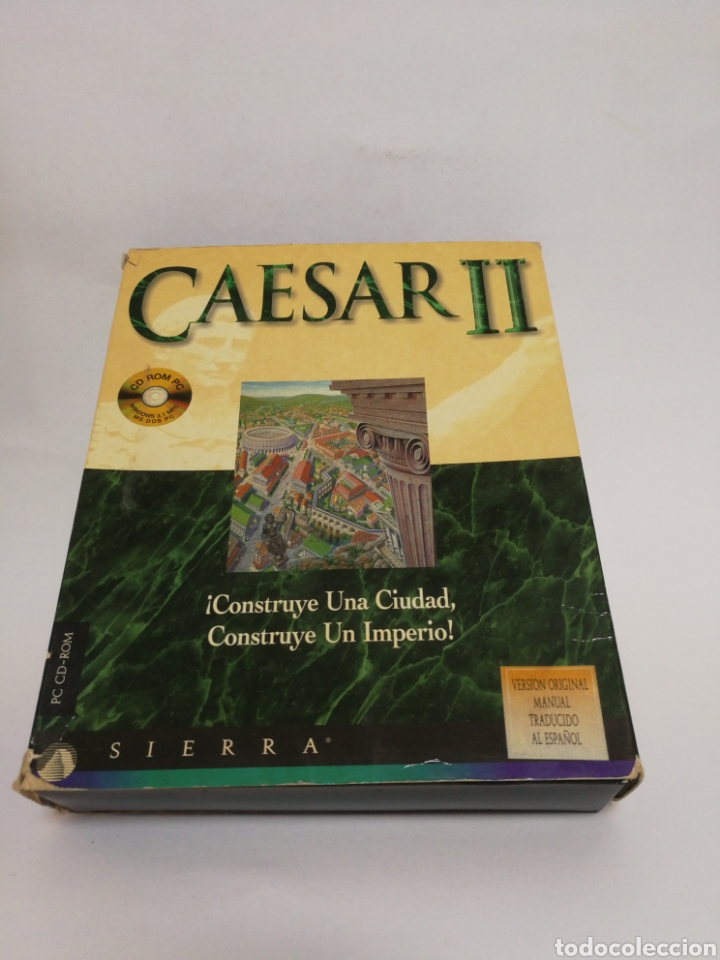 Videojuegos y consolas: Cesar ii juego pc caja grande 1995 - Foto 1